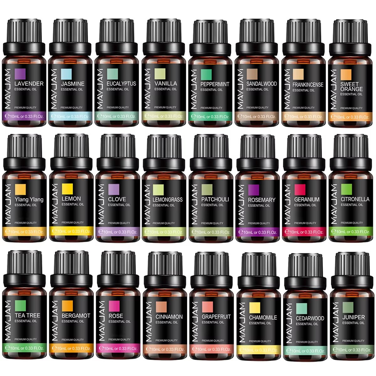 Pack de 2 Aceites Esenciales Premium MAYJAM 10ml - Aromaterapia en Casa