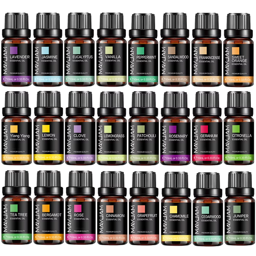 Pack de 2 Aceites Esenciales Premium MAYJAM 10ml - Aromaterapia en Casa