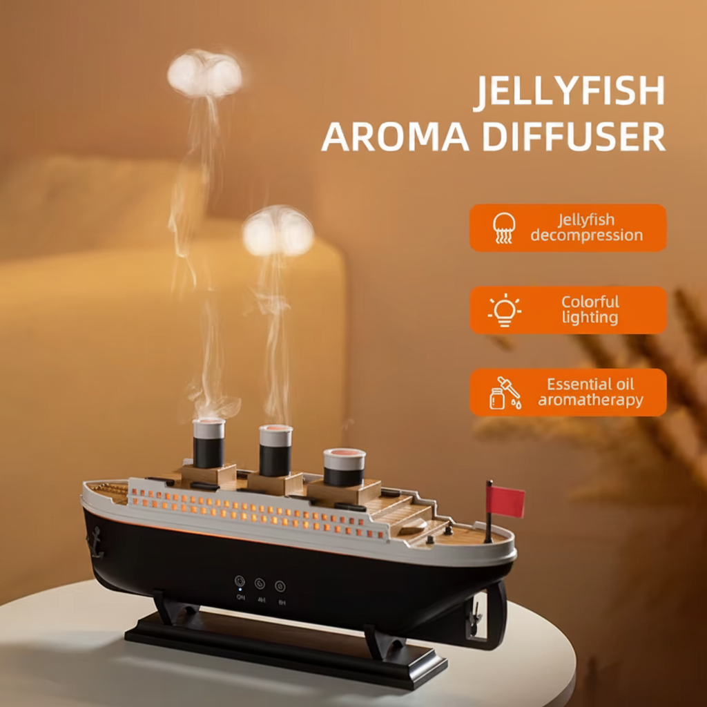 Titanic jellyfish aroma diffuser hero shot